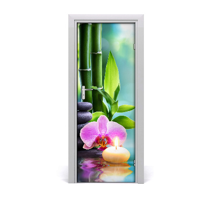 Fototapeta samolepící Orchidej a bambus