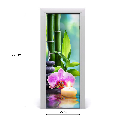 Fototapeta samolepící Orchidej a bambus