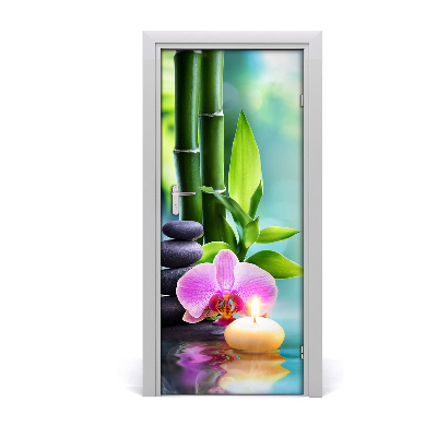 Fototapeta samolepící Orchidej a bambus