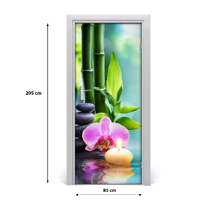 Fototapeta samolepící Orchidej a bambus