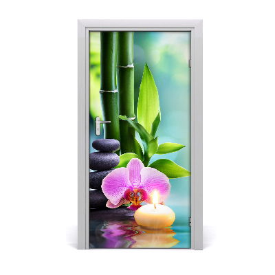 Fototapeta samolepící Orchidej a bambus