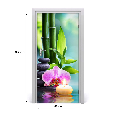 Fototapeta samolepící Orchidej a bambus