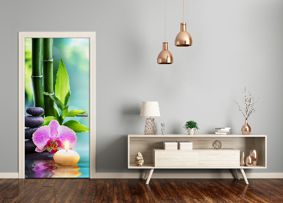 Fototapeta samolepící Orchidej a bambus