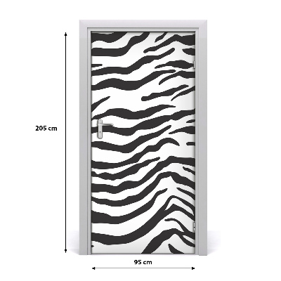 Fototapeta na dveře zebra pozadí