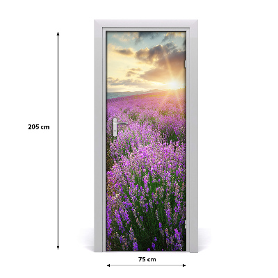 Fototapeta na dveře pole levandule