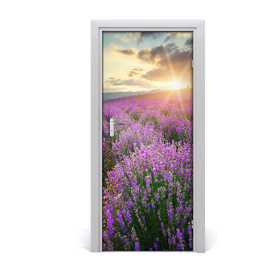 Fototapeta na dveře pole levandule