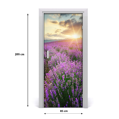 Fototapeta na dveře pole levandule