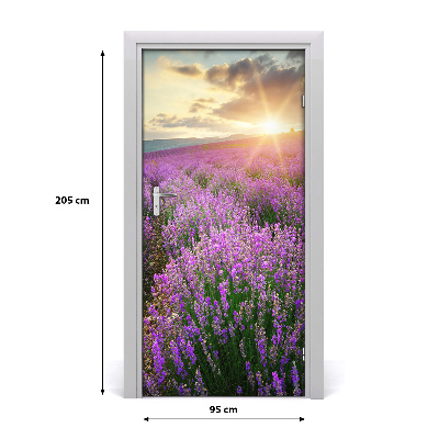 Fototapeta na dveře pole levandule