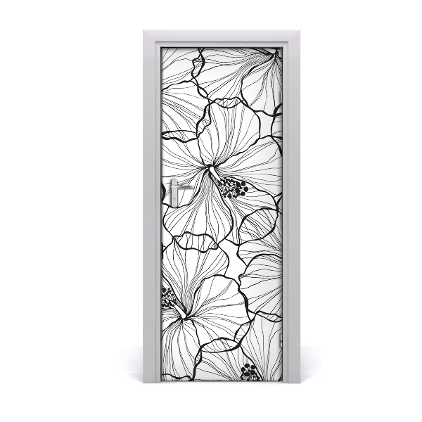 Samolepící fototapeta na dveře Hibiskus