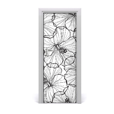 Samolepící fototapeta na dveře Hibiskus