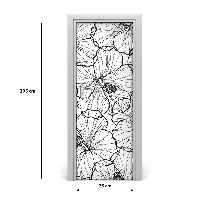 Samolepící fototapeta na dveře Hibiskus