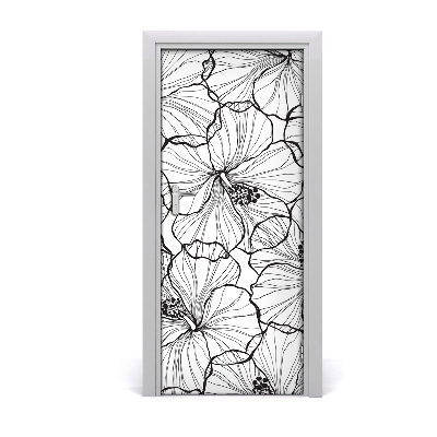 Samolepící fototapeta na dveře Hibiskus