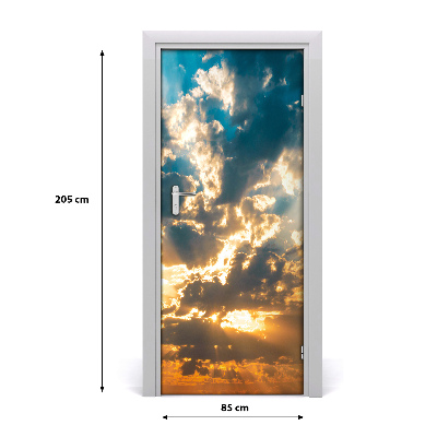 Fototapeta na dveře mraky na nebi