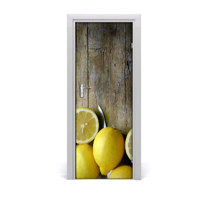Fototapeta na dveře do domu samolepící citrony