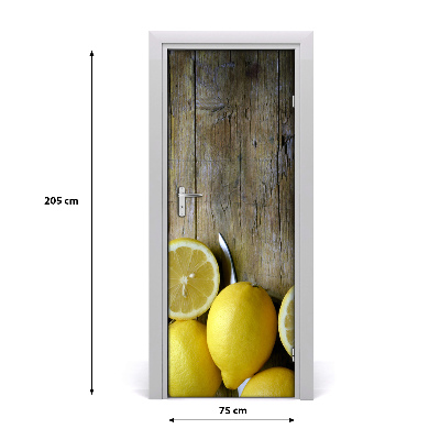 Fototapeta na dveře do domu samolepící citrony