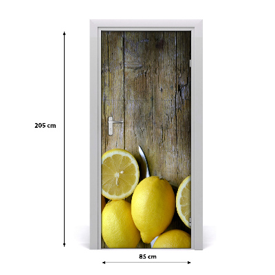 Fototapeta na dveře do domu samolepící citrony