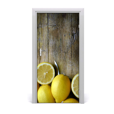 Fototapeta na dveře do domu samolepící citrony