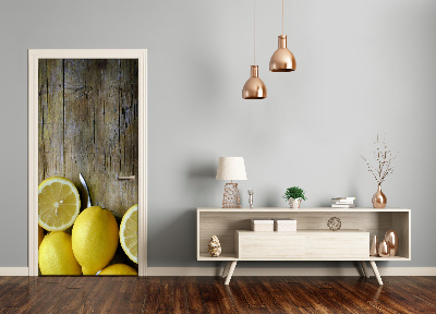 Fototapeta na dveře do domu samolepící citrony