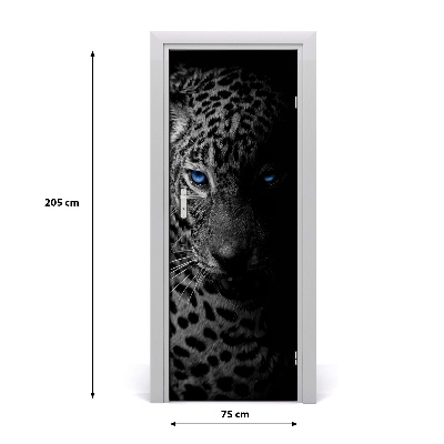 Samolepící fototapeta na dveře Leopard