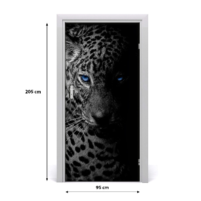 Samolepící fototapeta na dveře Leopard