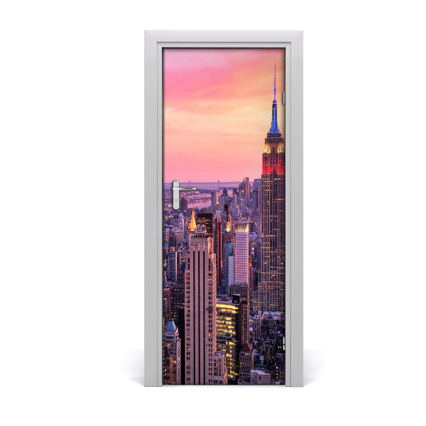 Fototapeta samolepící na dveře New York zachód