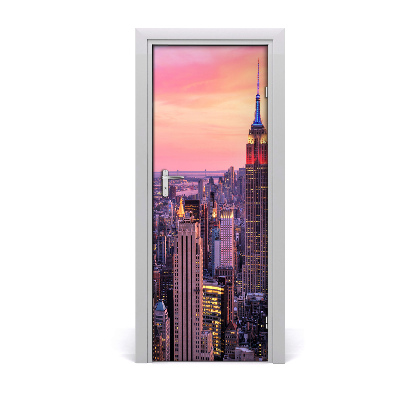 Fototapeta samolepící na dveře New York zachód