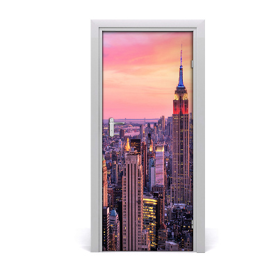 Fototapeta samolepící na dveře New York zachód