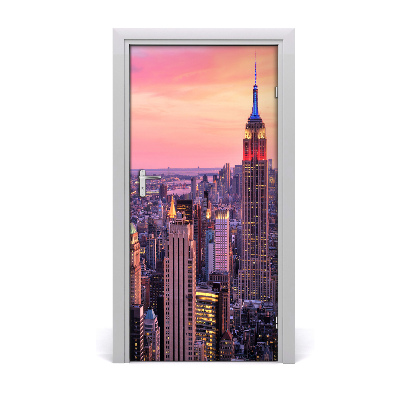 Fototapeta samolepící na dveře New York zachód