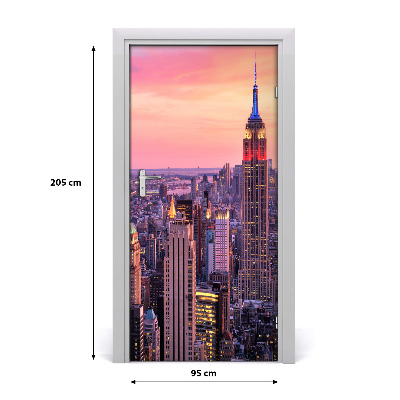 Fototapeta samolepící na dveře New York zachód