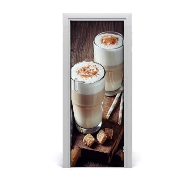 Fototapeta na dveře samolepící káva latte