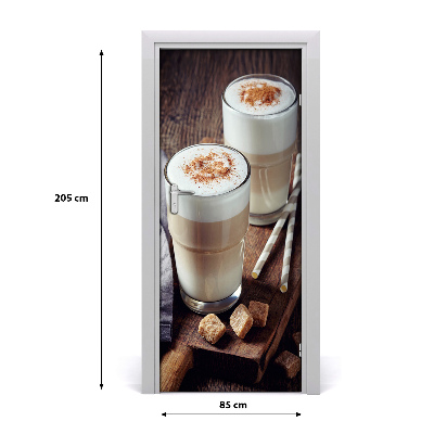 Fototapeta na dveře samolepící káva latte