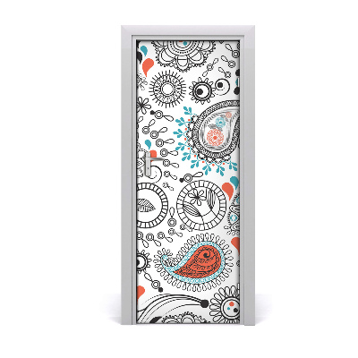 Samolepící fototapeta na dveře Ornamenty