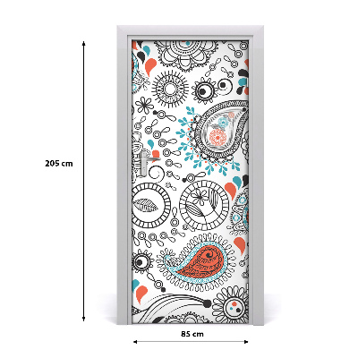 Samolepící fototapeta na dveře Ornamenty