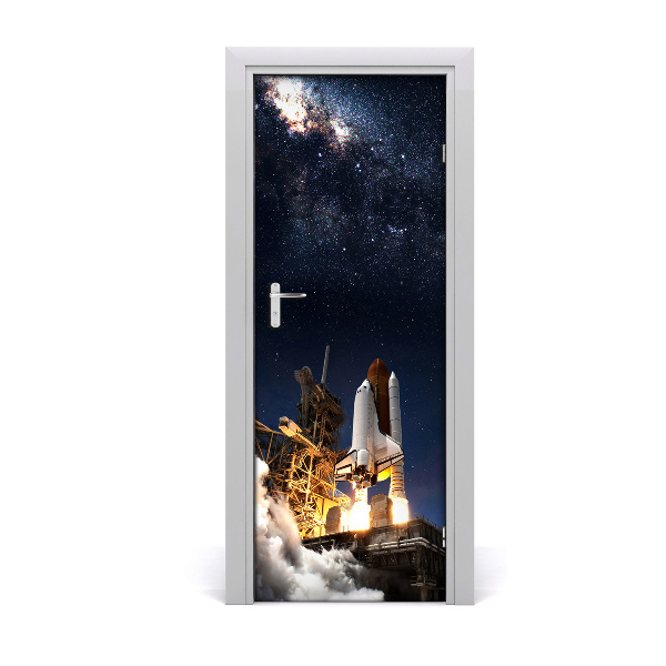 Fototapeta samolepící dveře startující raketa