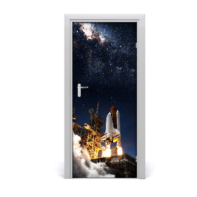 Fototapeta samolepící dveře startující raketa
