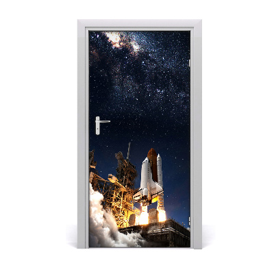 Fototapeta samolepící dveře startující raketa