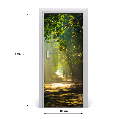 Fototapeta na dveře stezka v lese