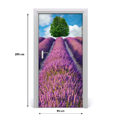 Fototapeta na dveře pole levandule