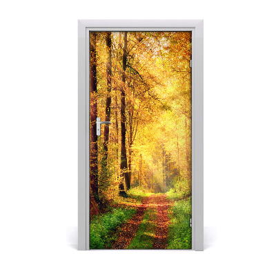 Fototapeta na dveře les podzim