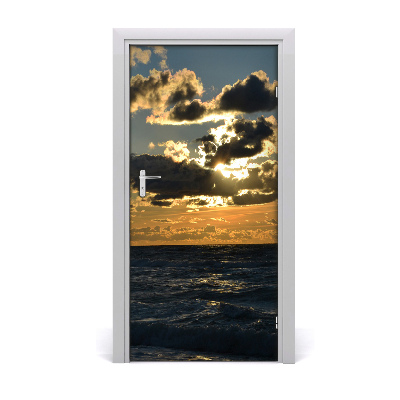Fototapeta na dveře západ slunce moře