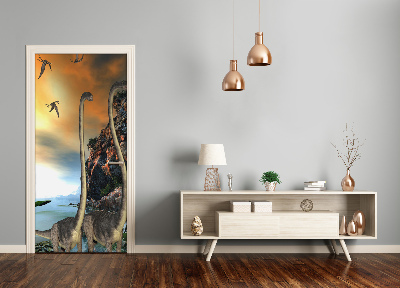 Samolepící fototapeta na dveře Dinozaury