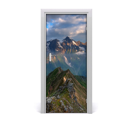 Fototapeta na dveře horské vrcholky