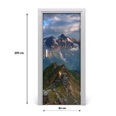 Fototapeta na dveře horské vrcholky