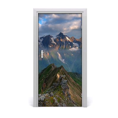 Fototapeta na dveře horské vrcholky