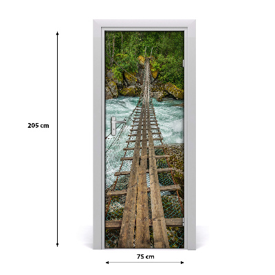 Fototapeta na dveře visací most