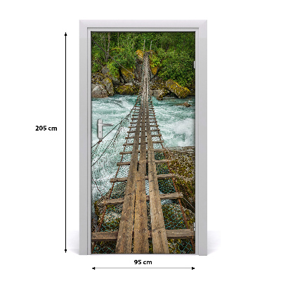 Fototapeta na dveře visací most