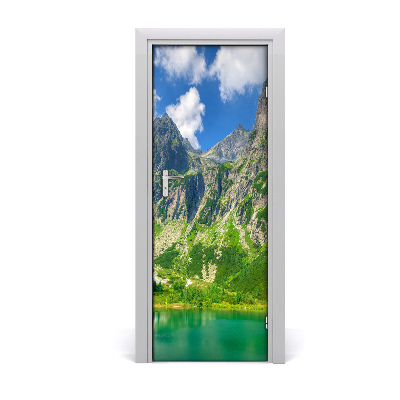 Fototapeta na dveře jezero v horách