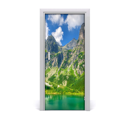 Fototapeta na dveře jezero v horách