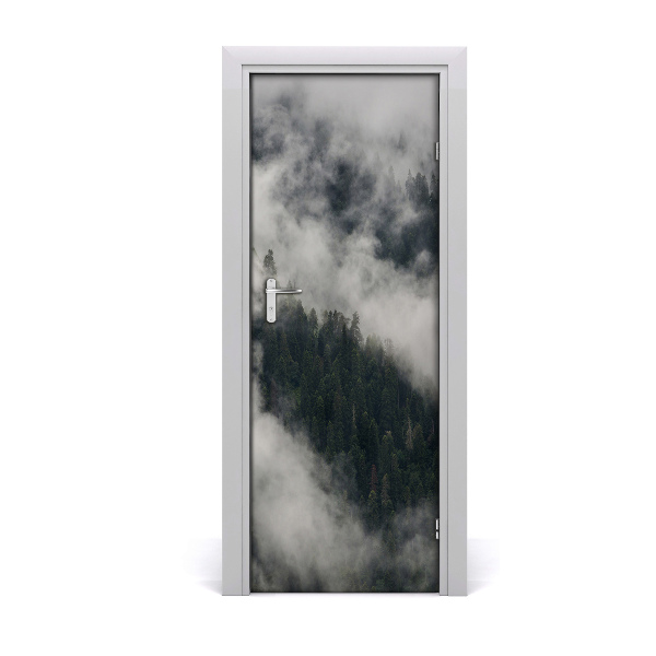 Fototapeta na dveře mrak nad lesem
