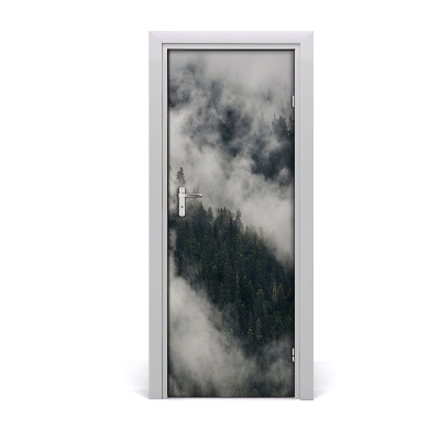 Fototapeta na dveře mrak nad lesem